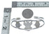 Multicolor Inlay Sterling Silver Zuni Thunderbird Cuff Bracelet AX126286